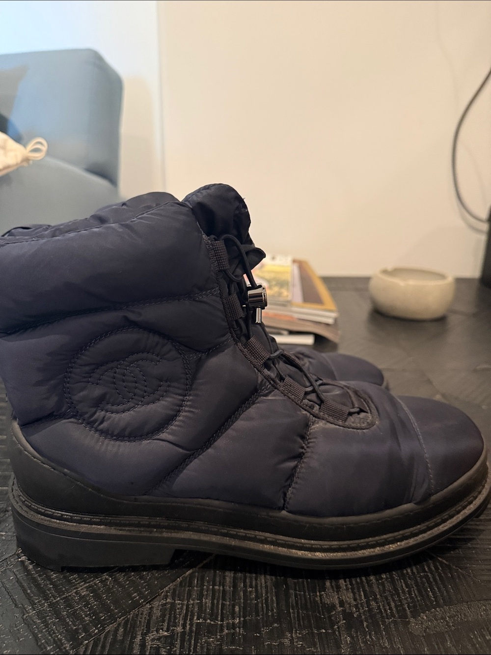 Puffer Winter Boots - Navy - Picture 6 of 12